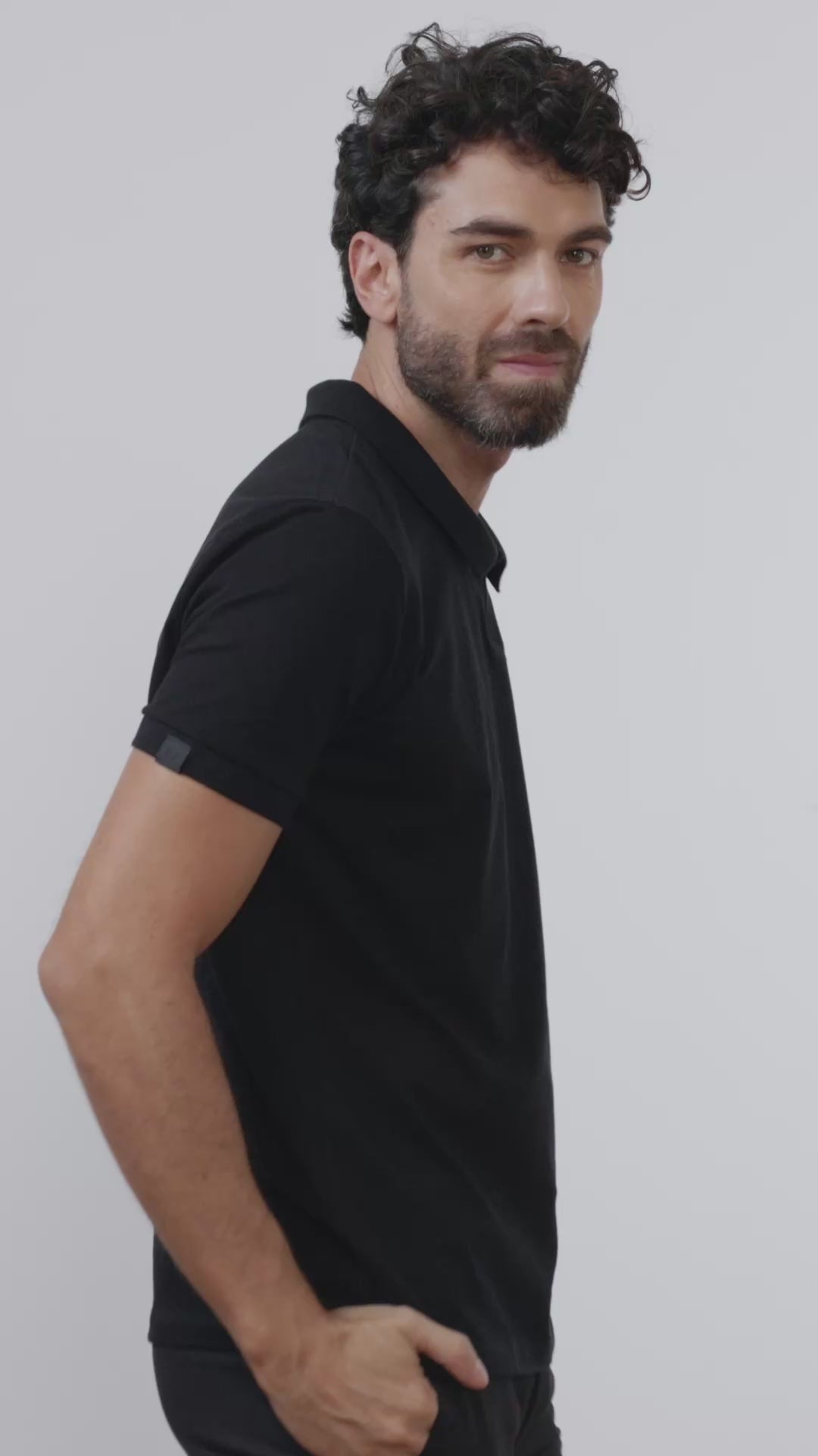 Camisa Polo Manga Longa